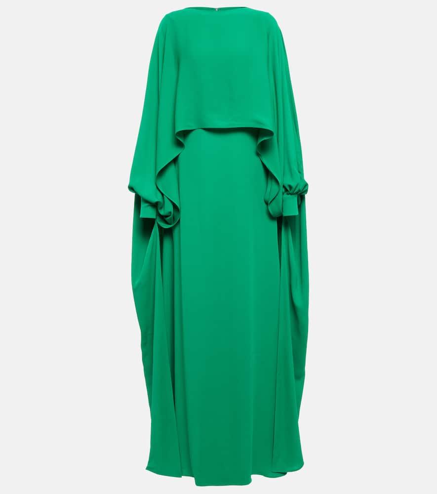 valentino caped cady couture gown