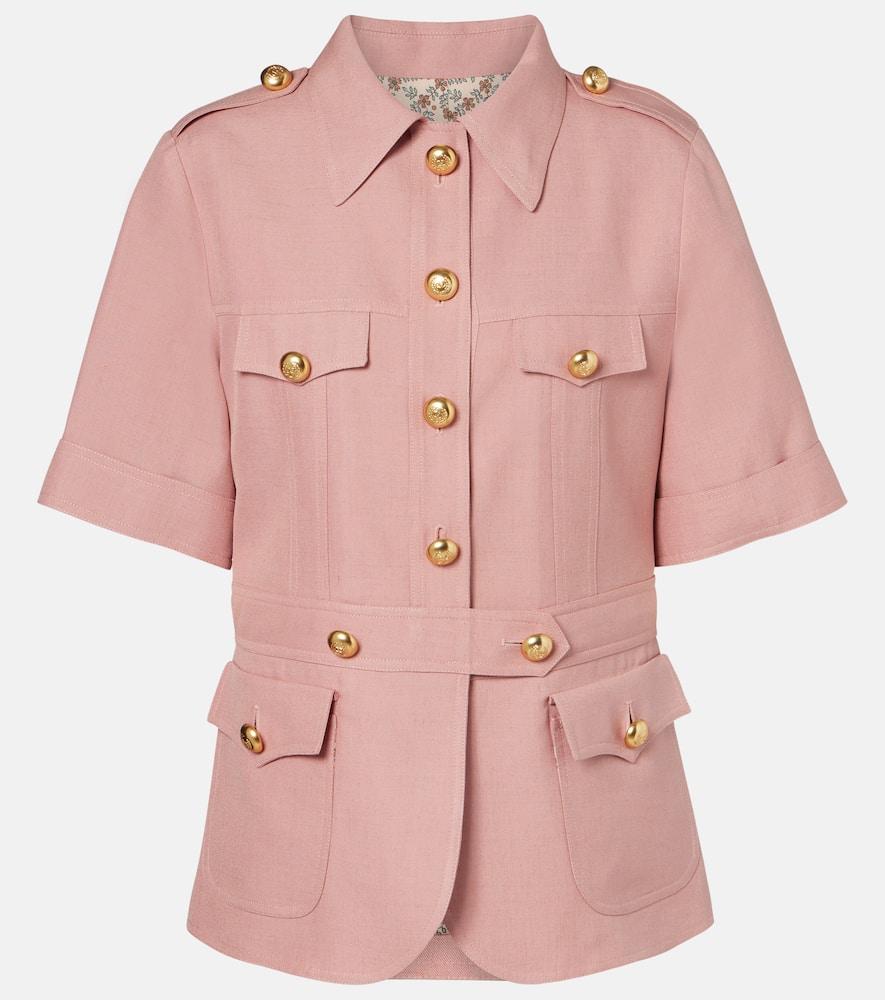 valentino cashmere and cotton jacket