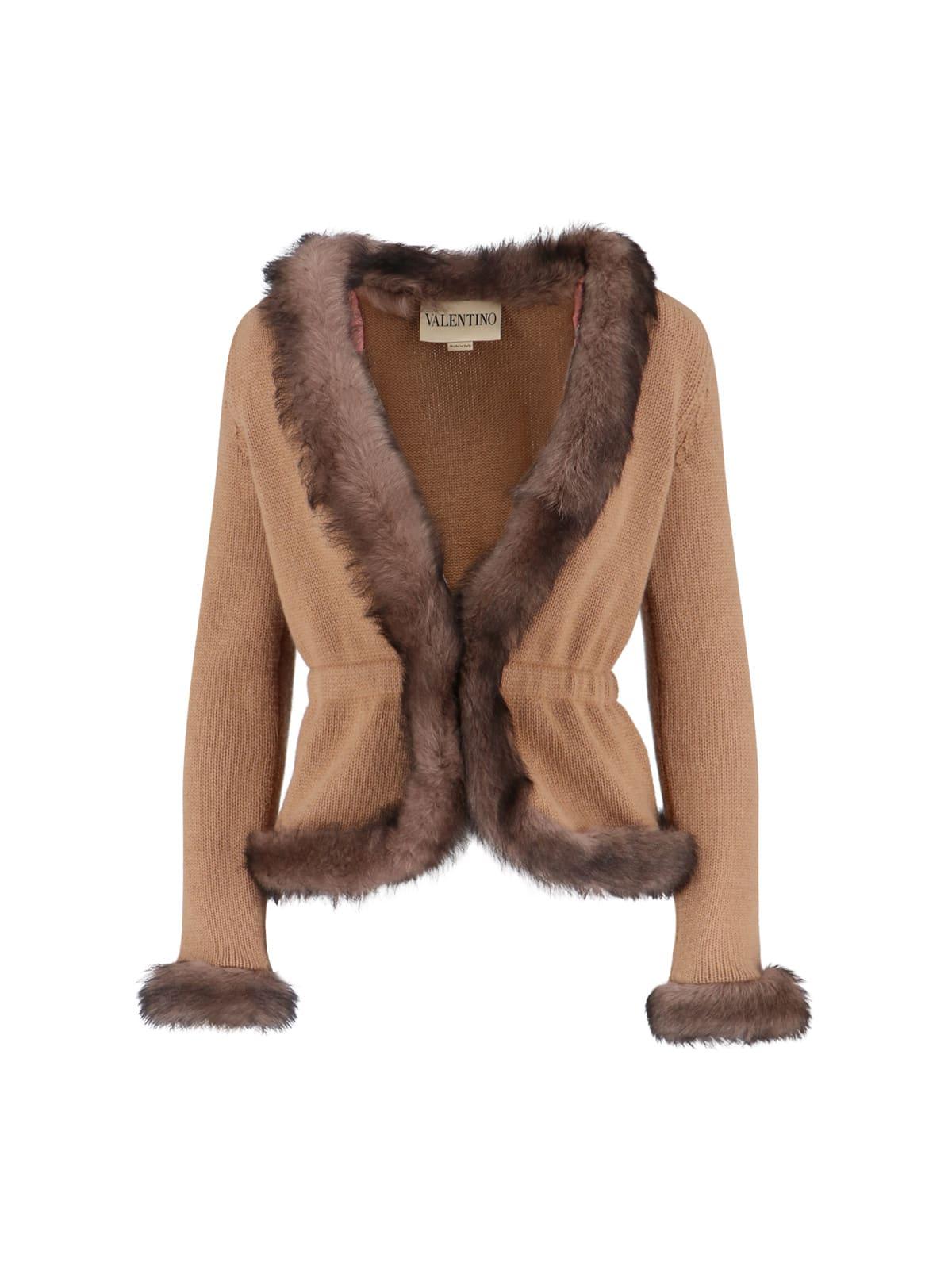 valentino cashmere and shearling jacket