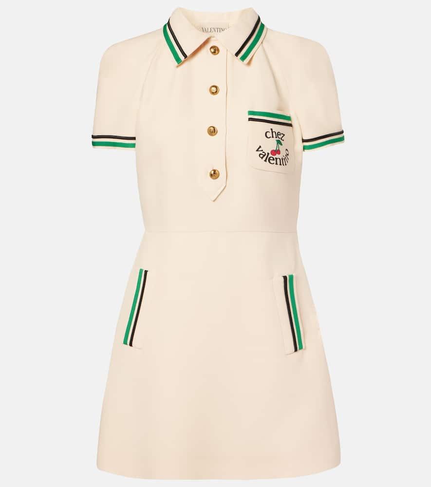 valentino chez valentino crepe couture minidress