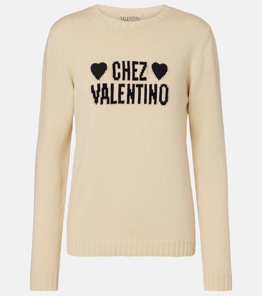 valentino chez valentino virgin wool sweater