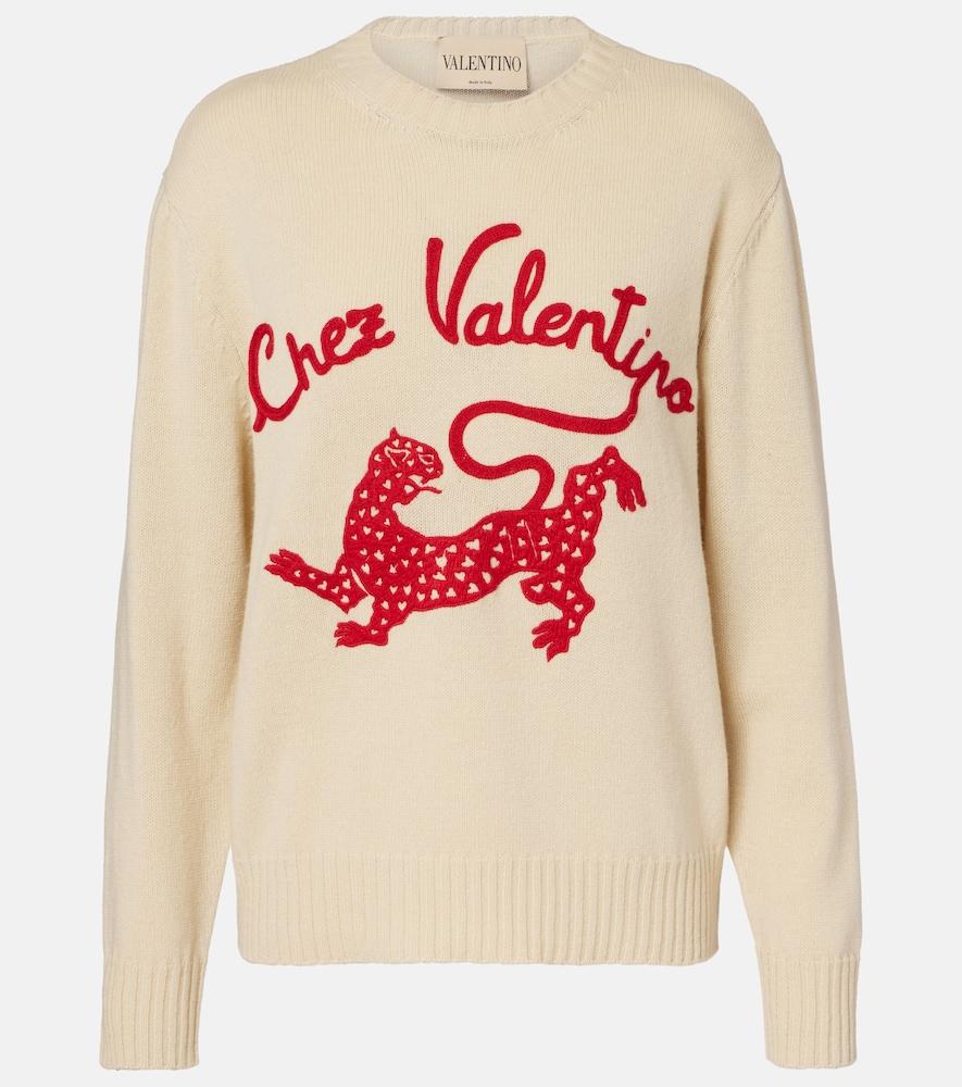 valentino chez valentino virgin wool sweater