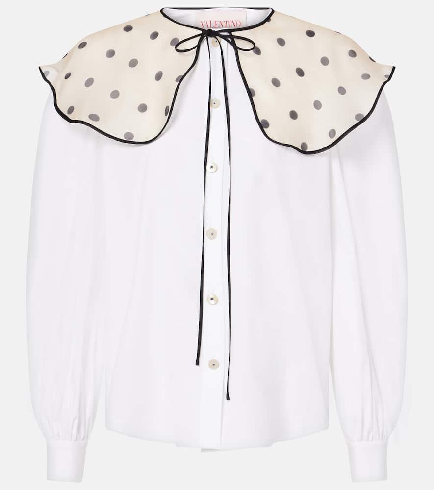 valentino cotton poplin shirt