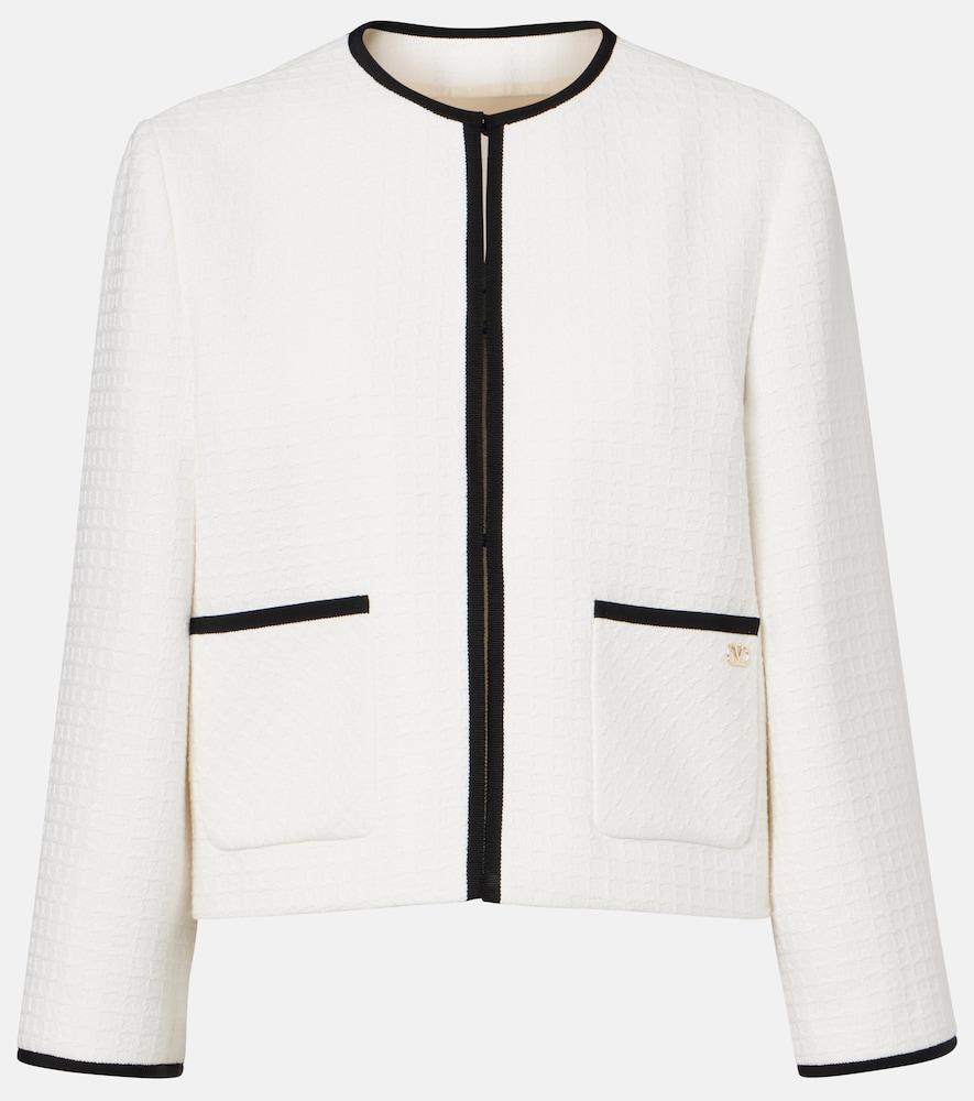 valentino cotton tweed jacket