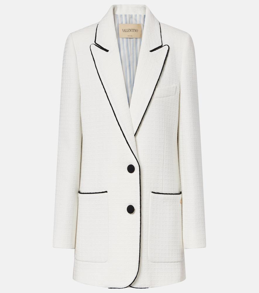 valentino cotton tweed jacket