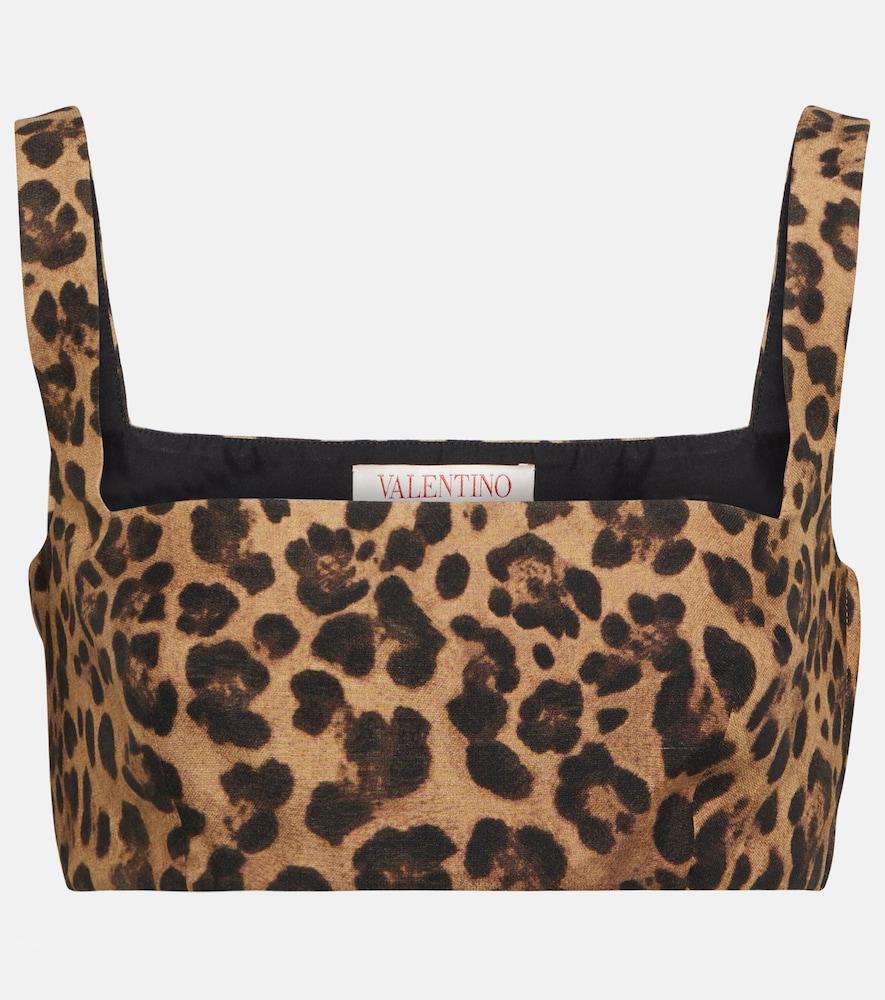 valentino crêpe couture leopard