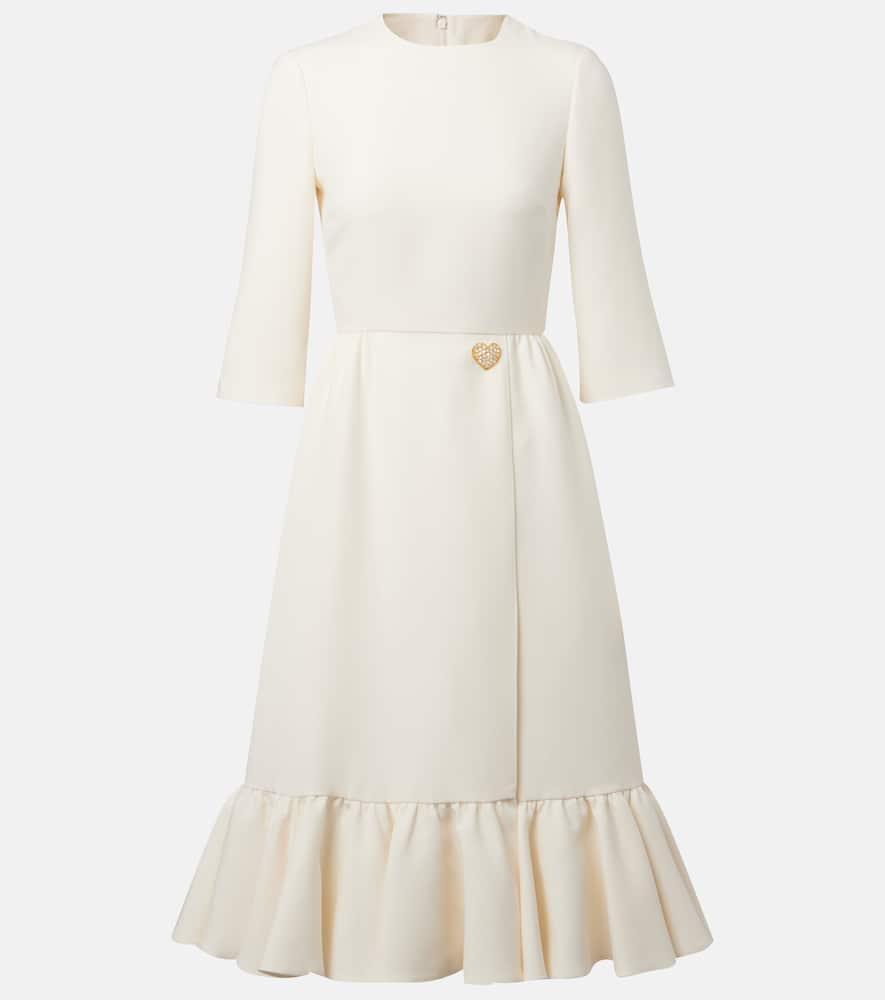valentino crêpe couture midi dress