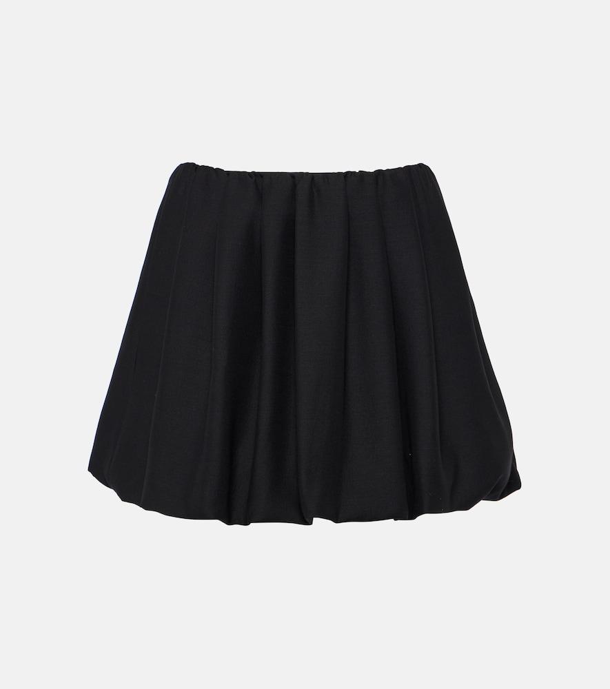 valentino crêpe couture miniskirt