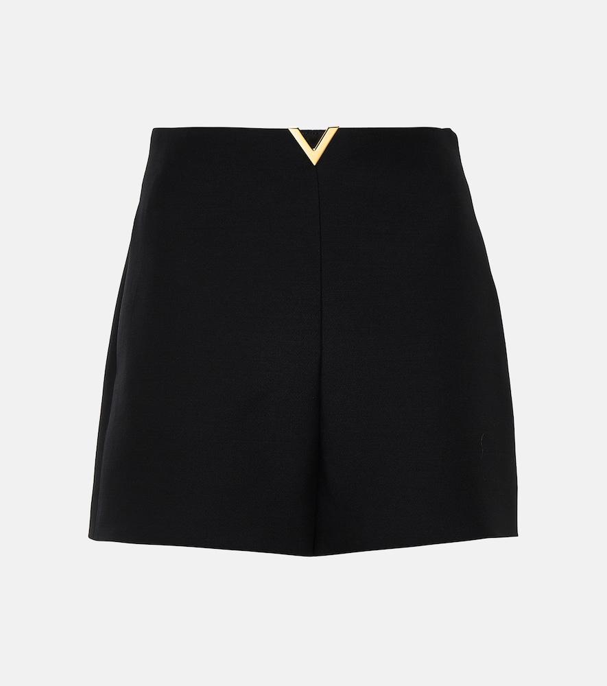 valentino crêpe couture shorts