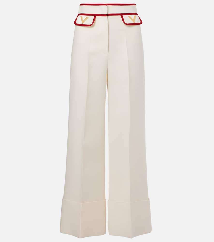 valentino crêpe couture wide