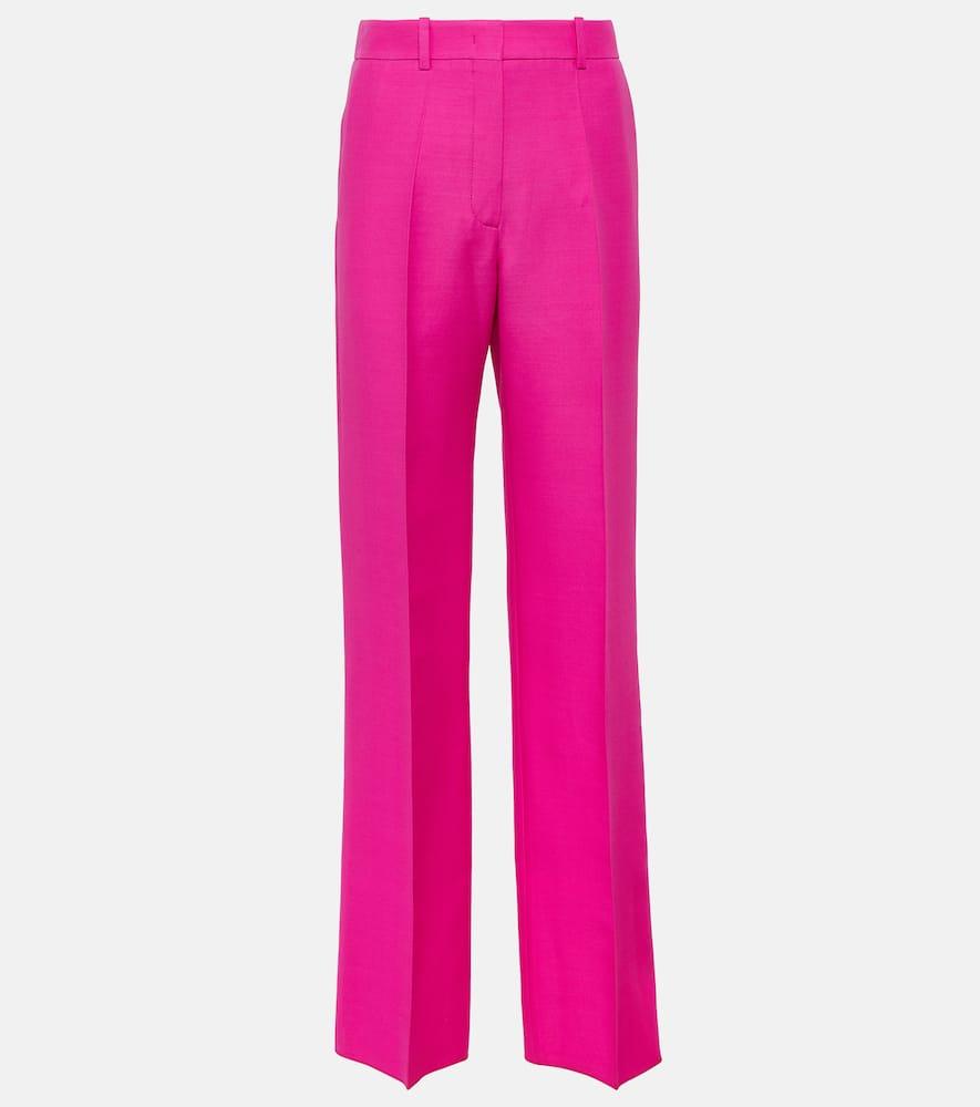 valentino crêpe couture wool wide