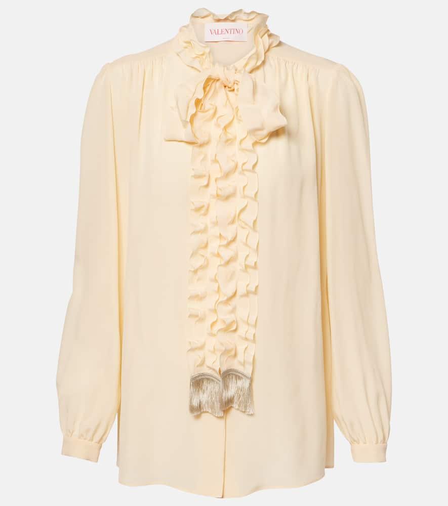 valentino crêpe de chine shirt