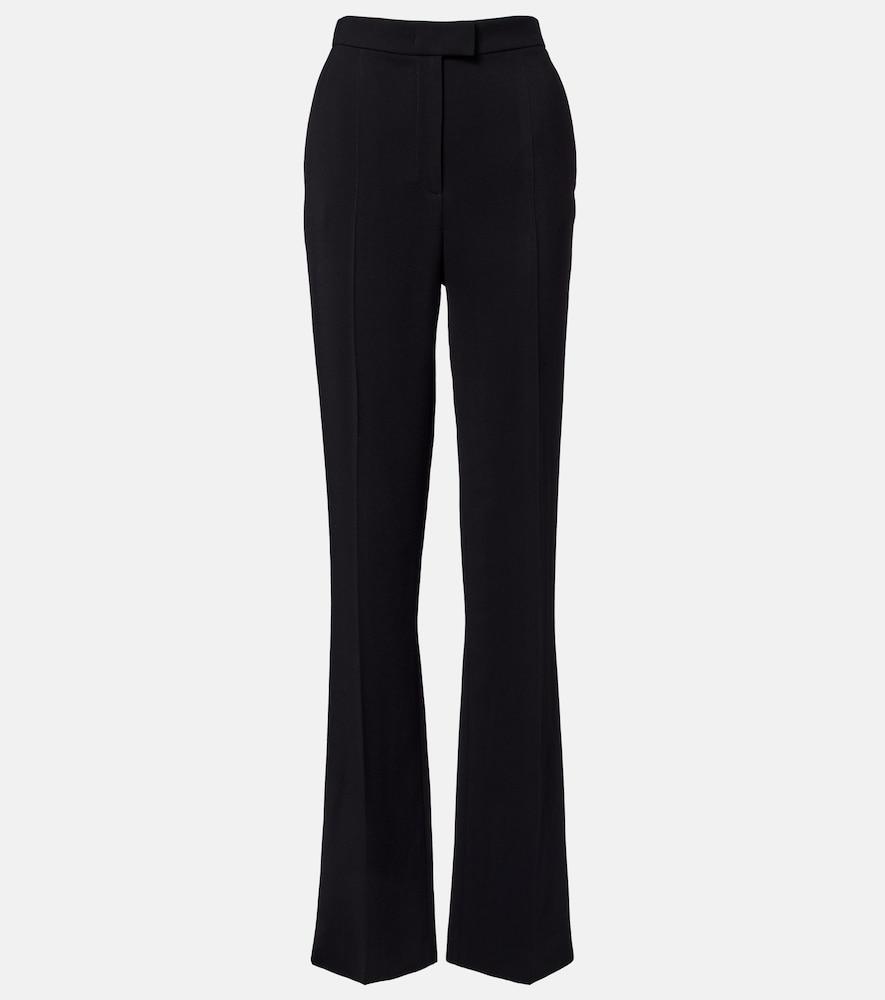 valentino crêpe straight pants