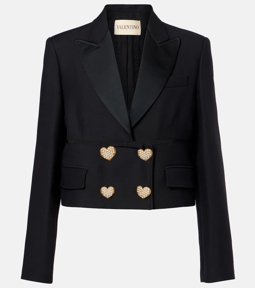 valentino crepe couture blazer