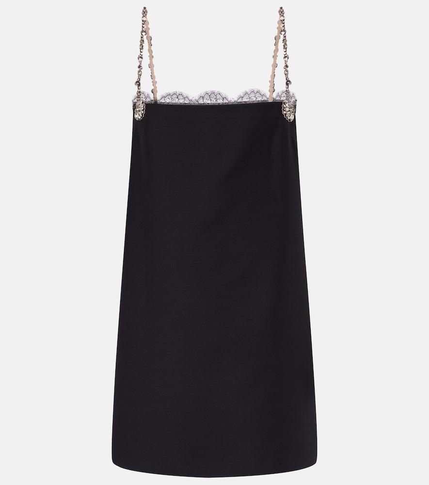 valentino crepe couture embellished lace