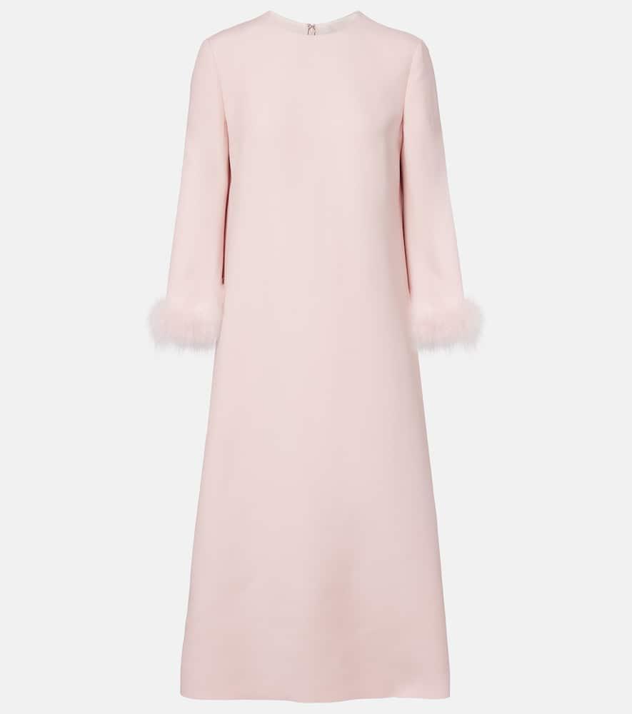 valentino crepe couture feather