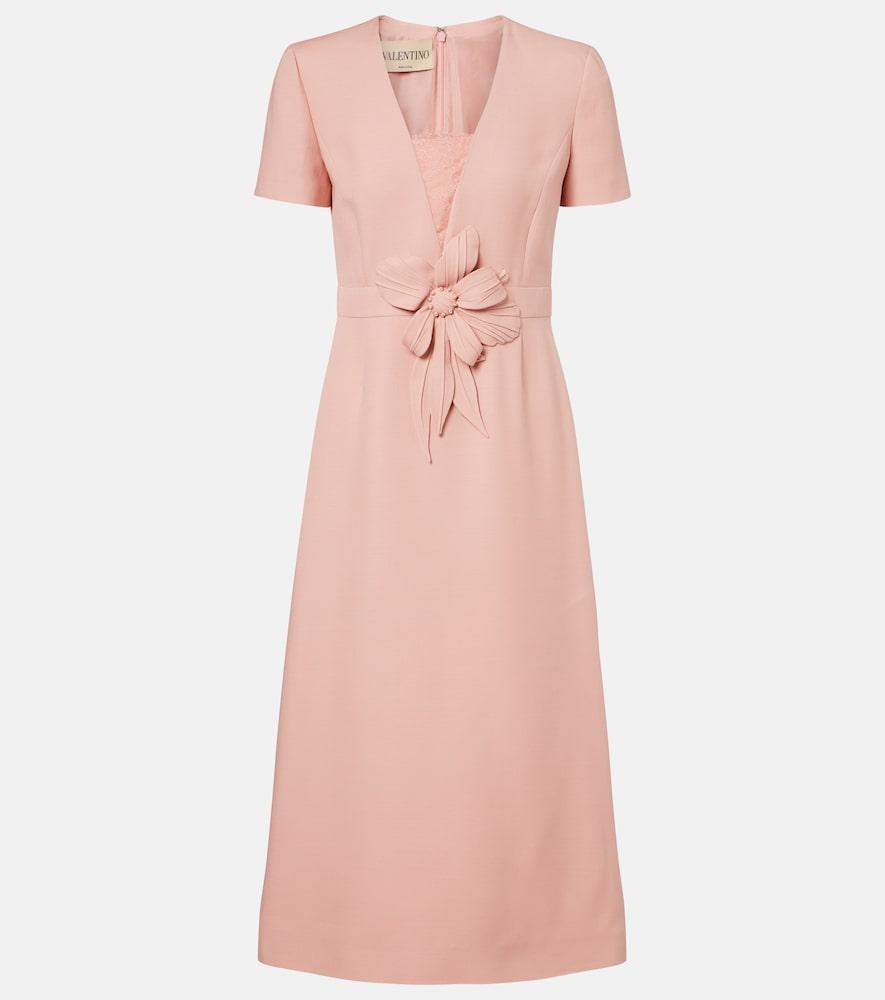 valentino crepe couture floral