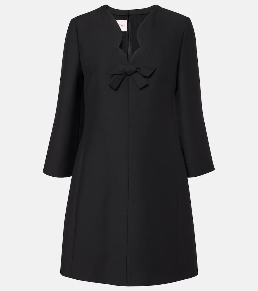 valentino crepe couture mini dress