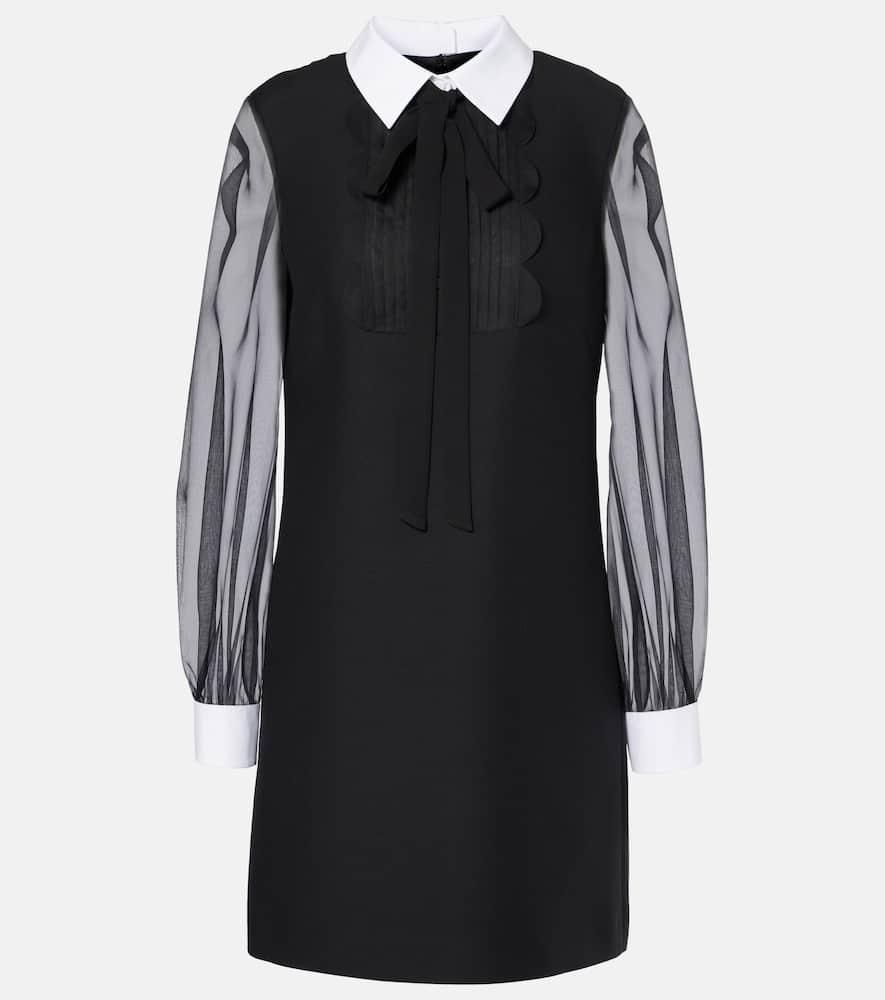 valentino crepe couture minidress