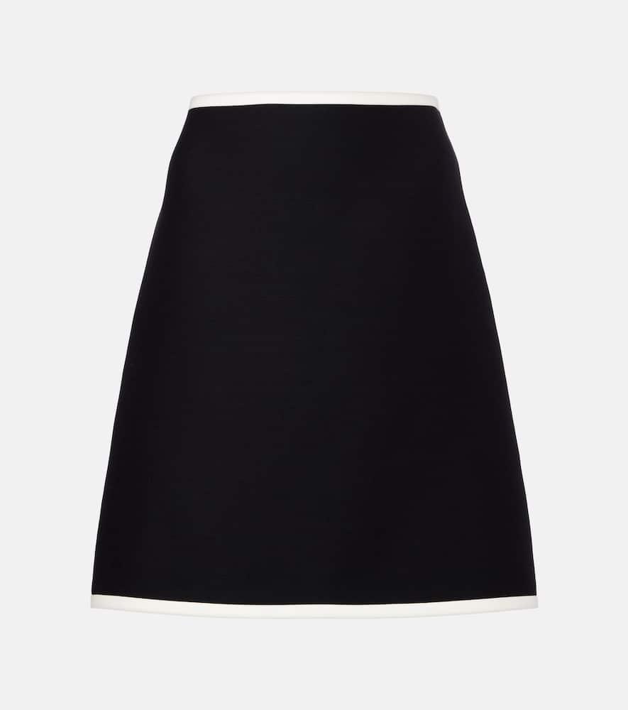 valentino crepe couture miniskirt