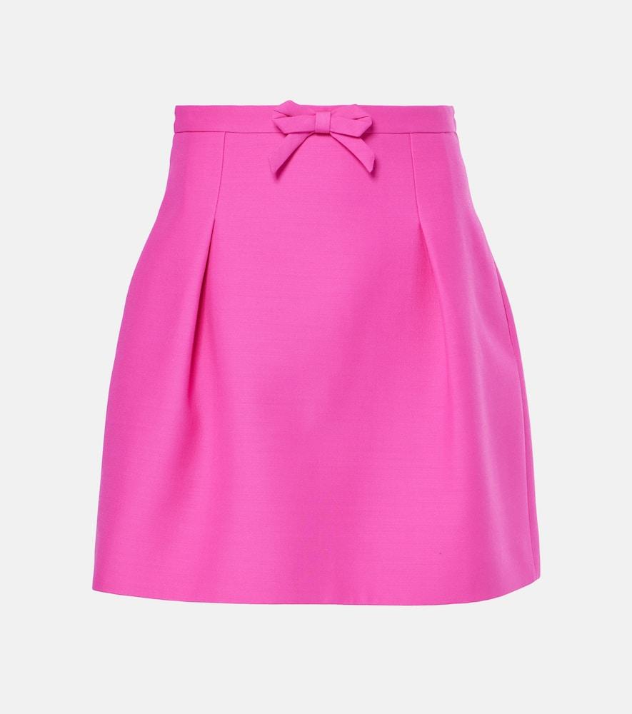valentino crepe couture miniskirt