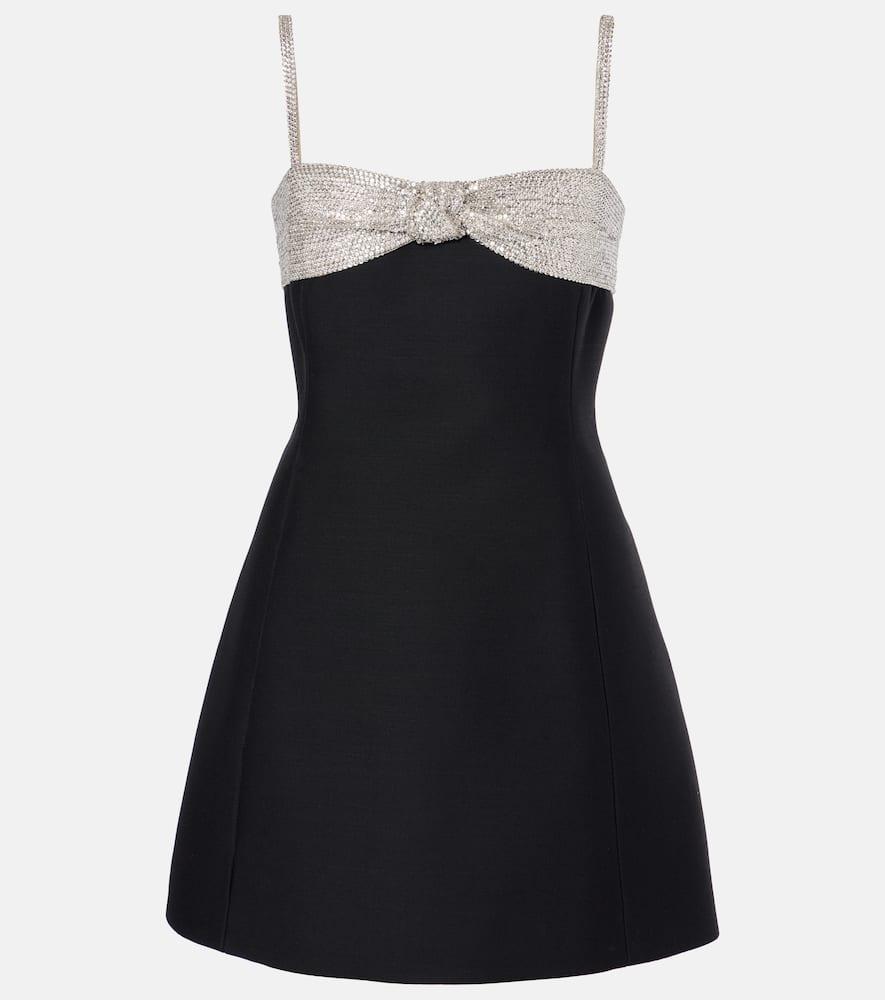 valentino crepe couture sequined minidress