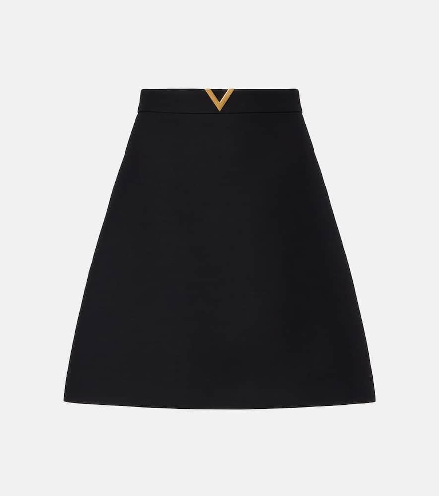 valentino crepe couture vgold miniskirt