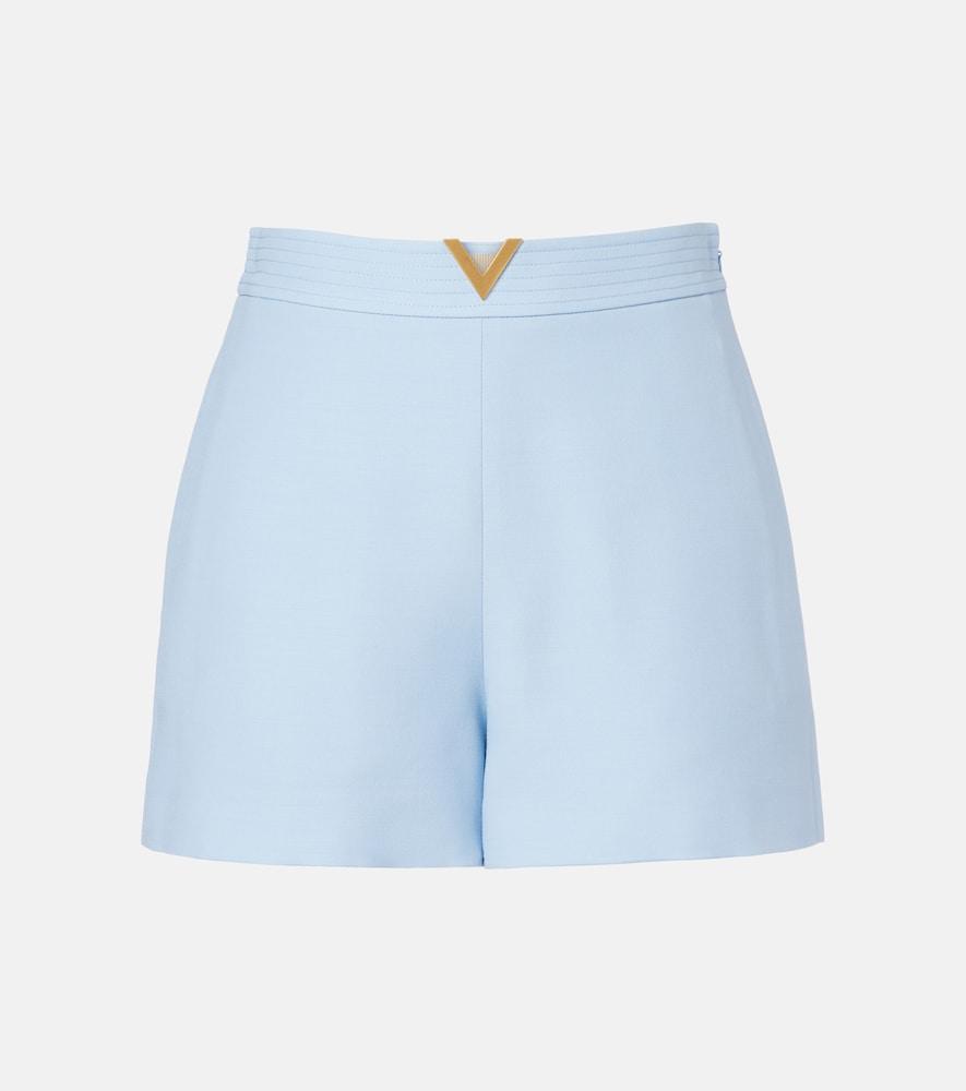 valentino crepe couture vgold shorts