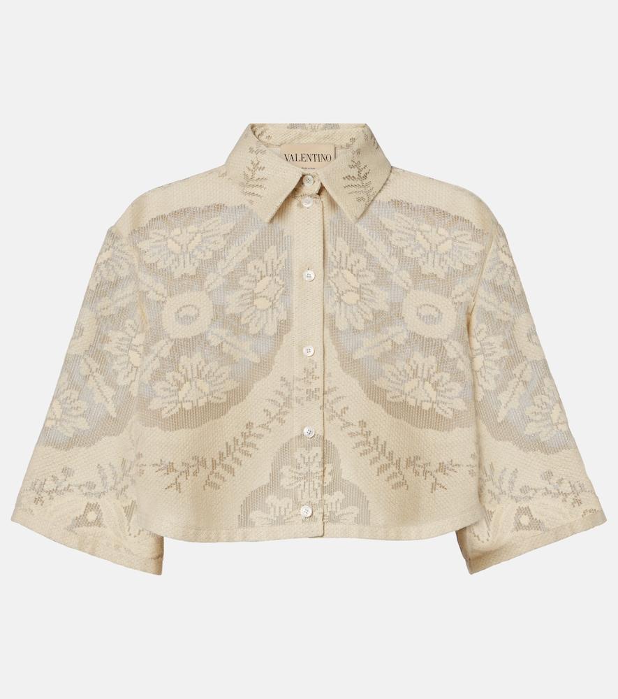 valentino cropped cotton