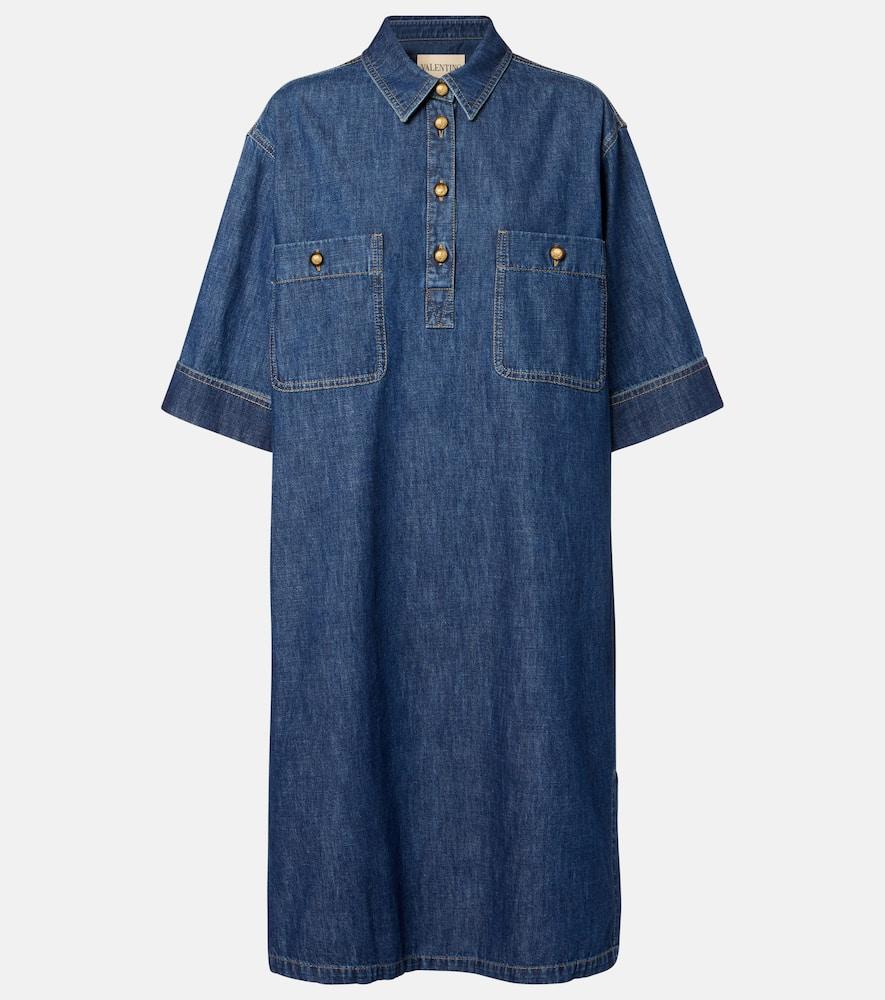 valentino denim shirt dress