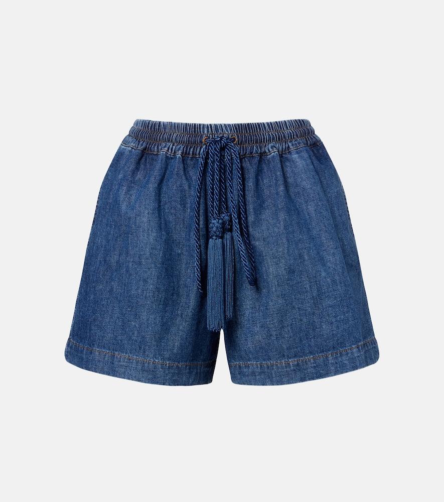 valentino denim shorts