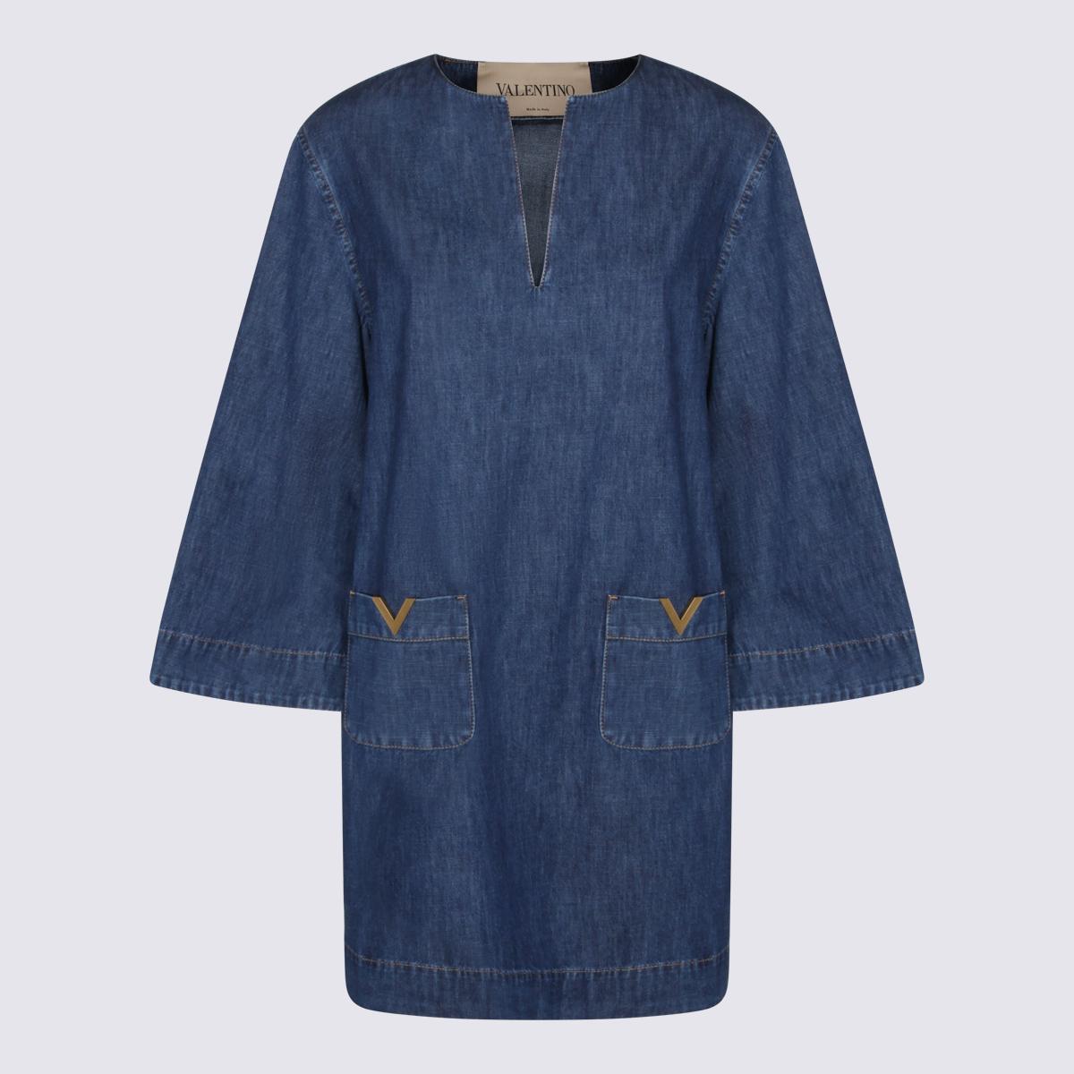 valentino dresses medium blue _co - women