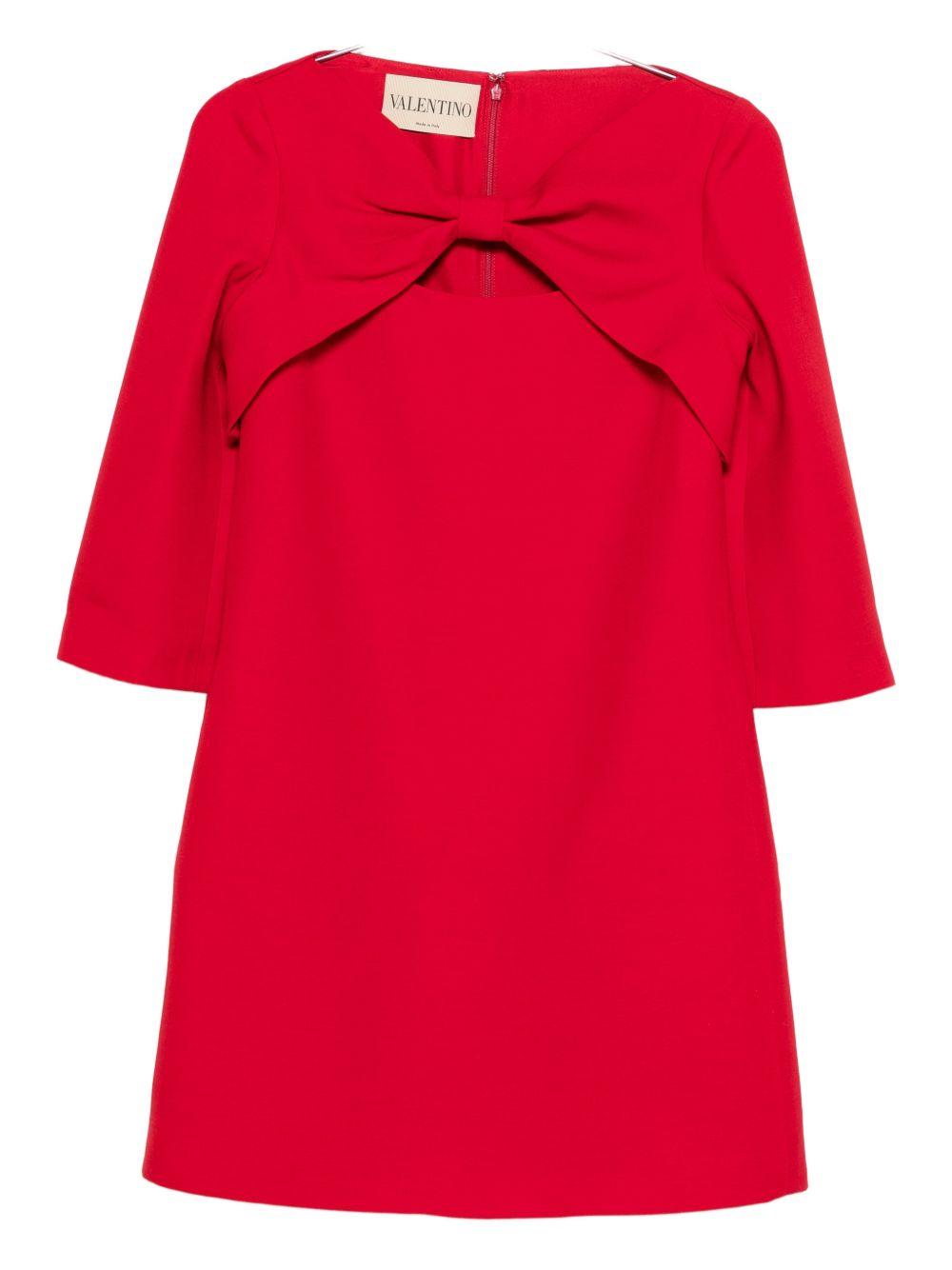 valentino dresses red fabric - women