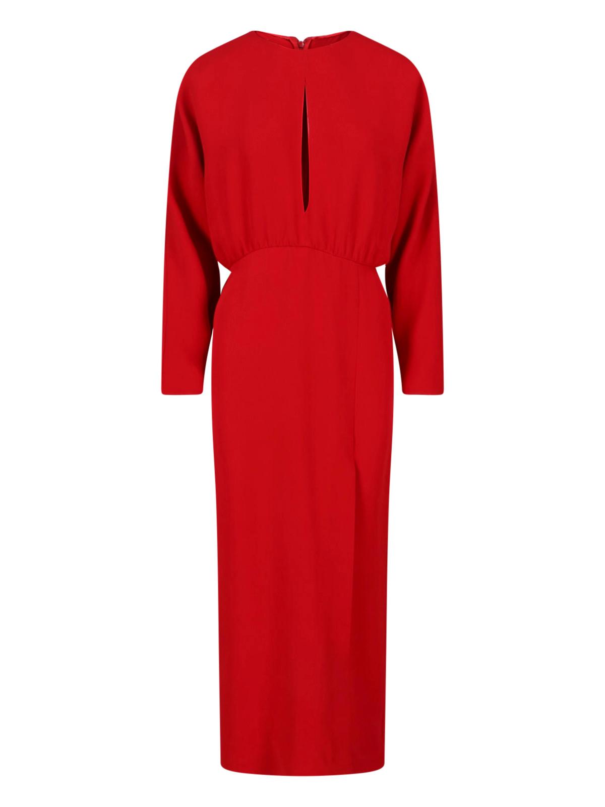 valentino dresses red silk - women