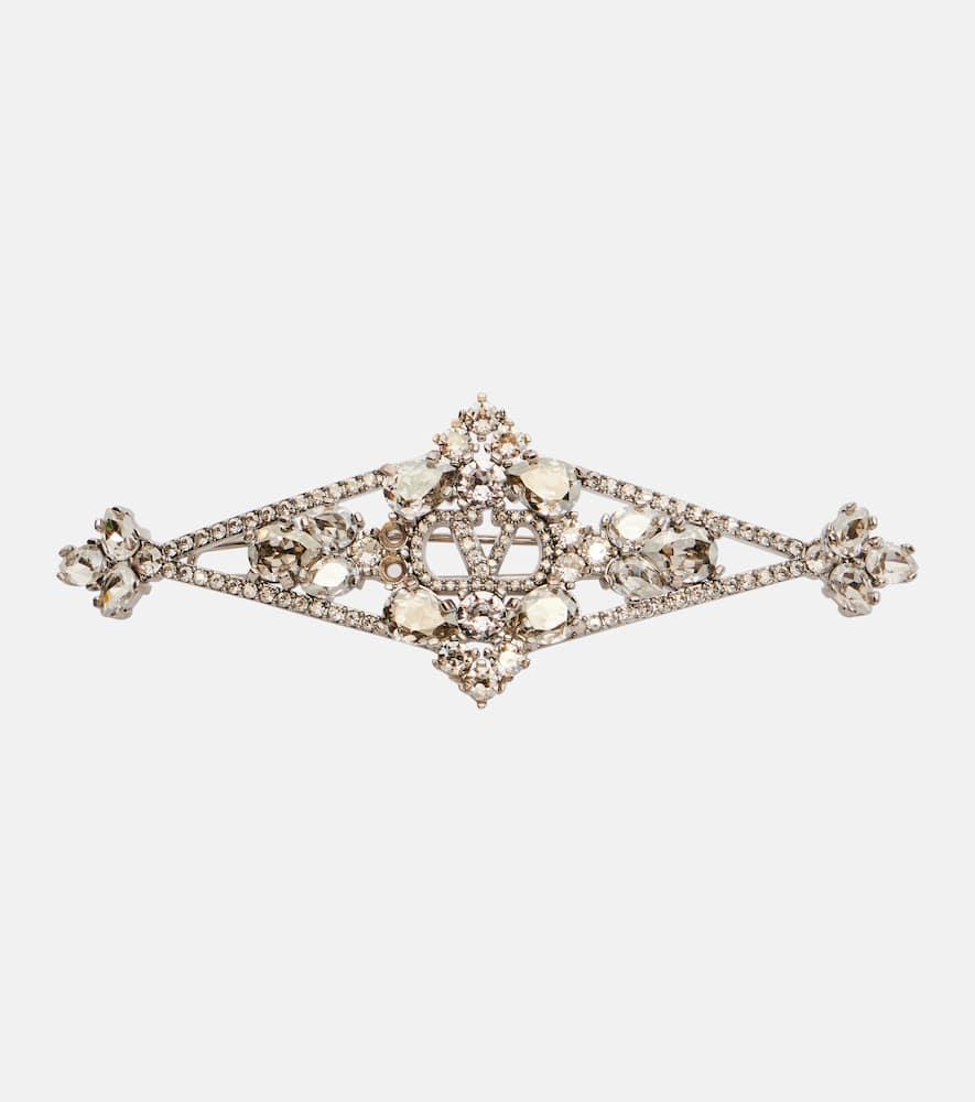 valentino embellished barrette