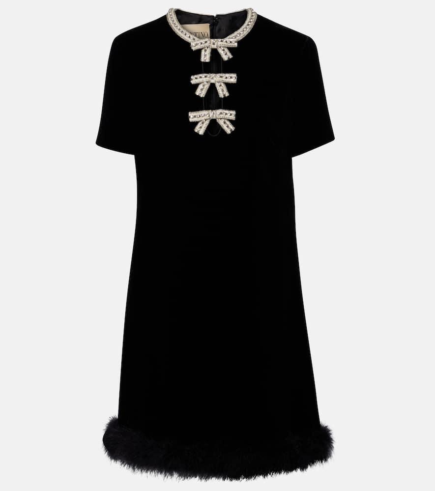 valentino embellished feather