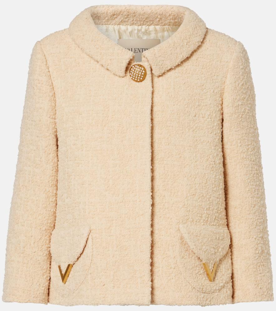 valentino embellished wool
