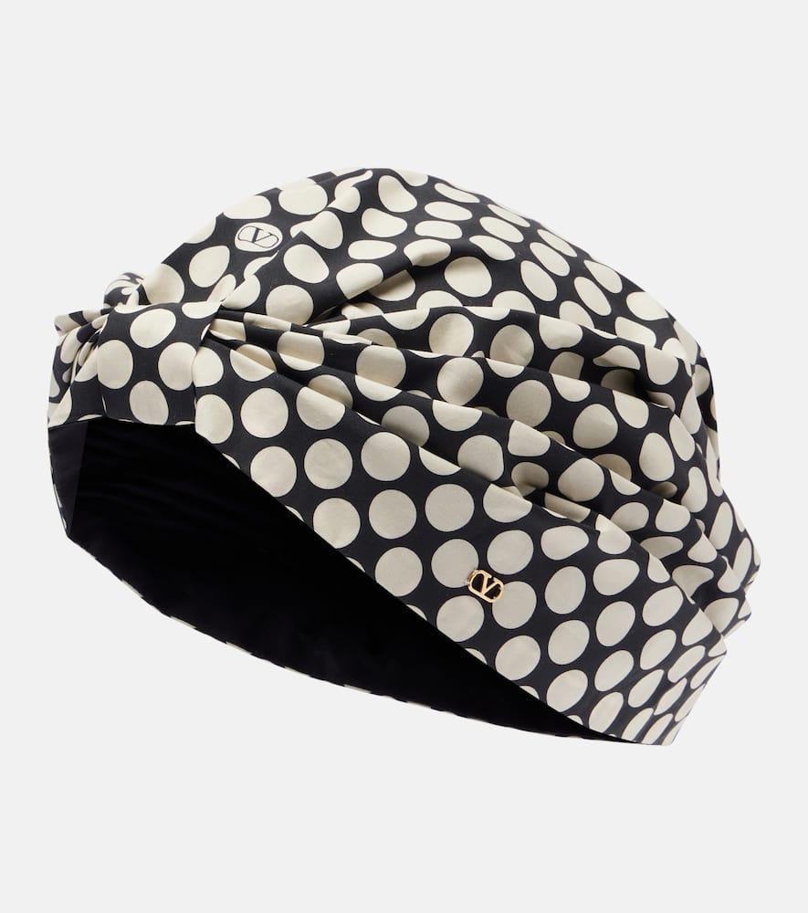 valentino escape plus de pois cotton head wrap