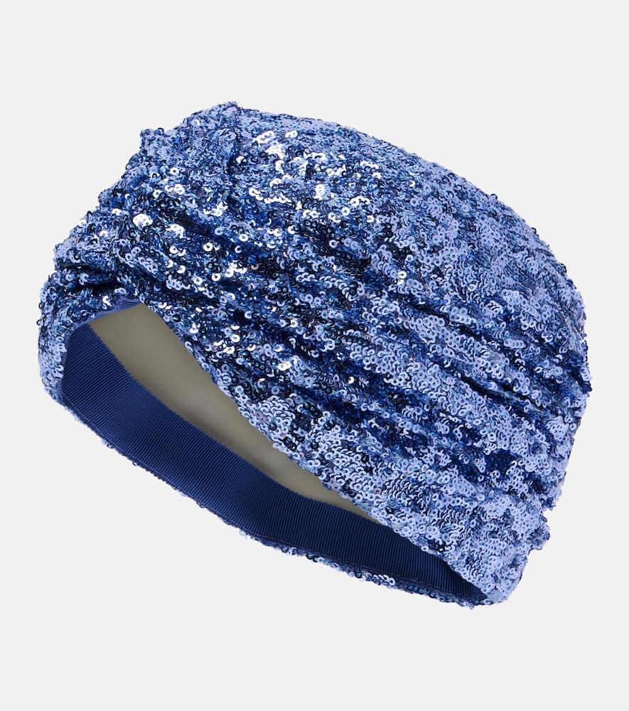 valentino escape sequined head wrap