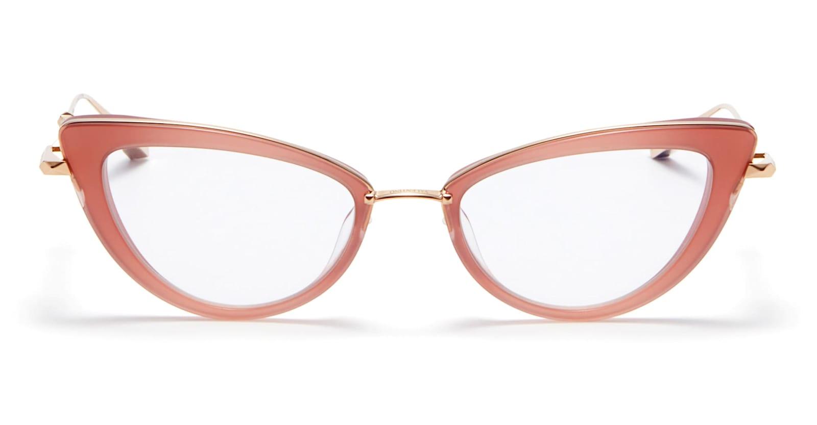 valentino eyewear v-daydream - white gold / powder pink rx glasses