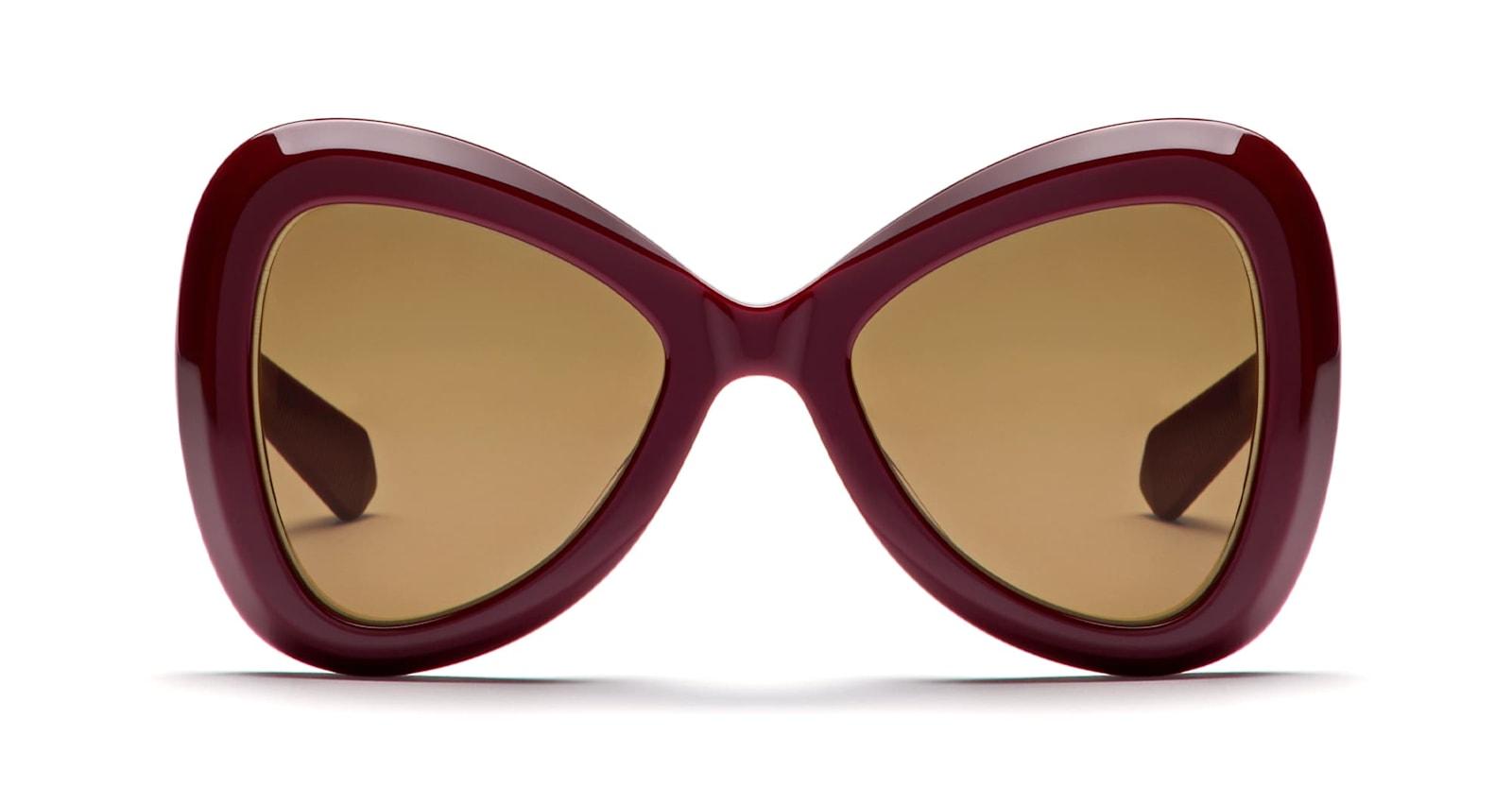 valentino eyewear v-gold-iii - bordeaux sunglasses