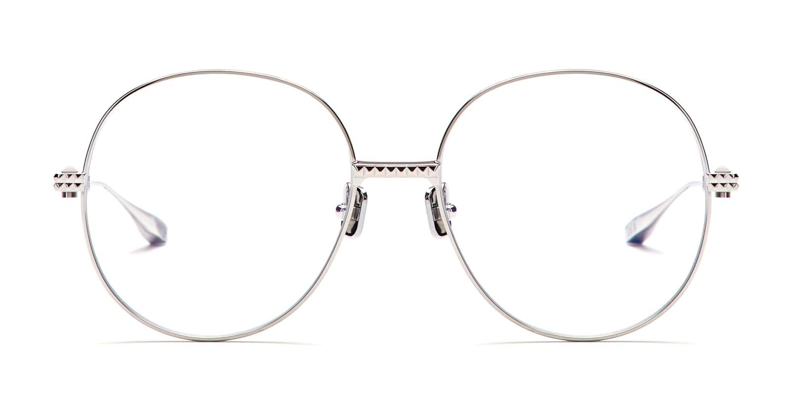 valentino eyewear v-stud-iii - silver rx glasses