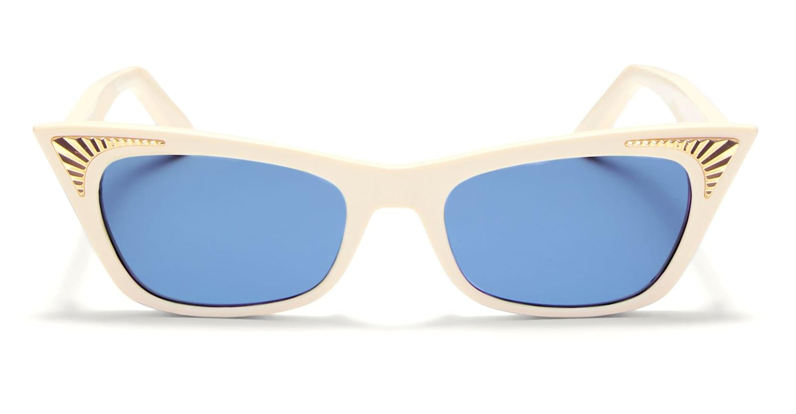 valentino eyewear vls-175b - white / gold sunglasses
