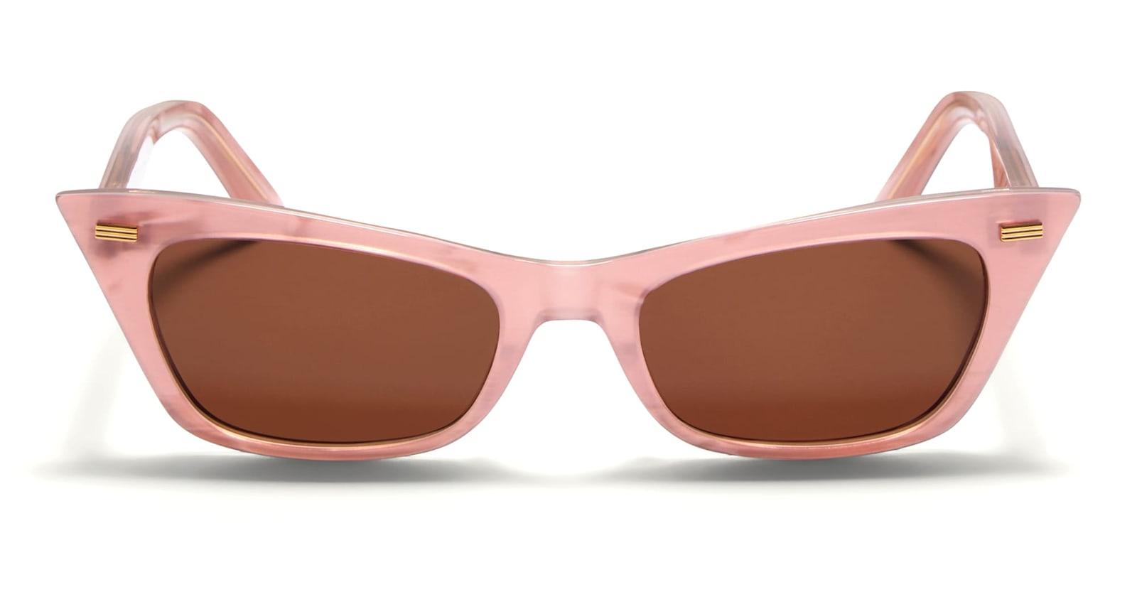 valentino eyewear vls-176b - pink sunglasses