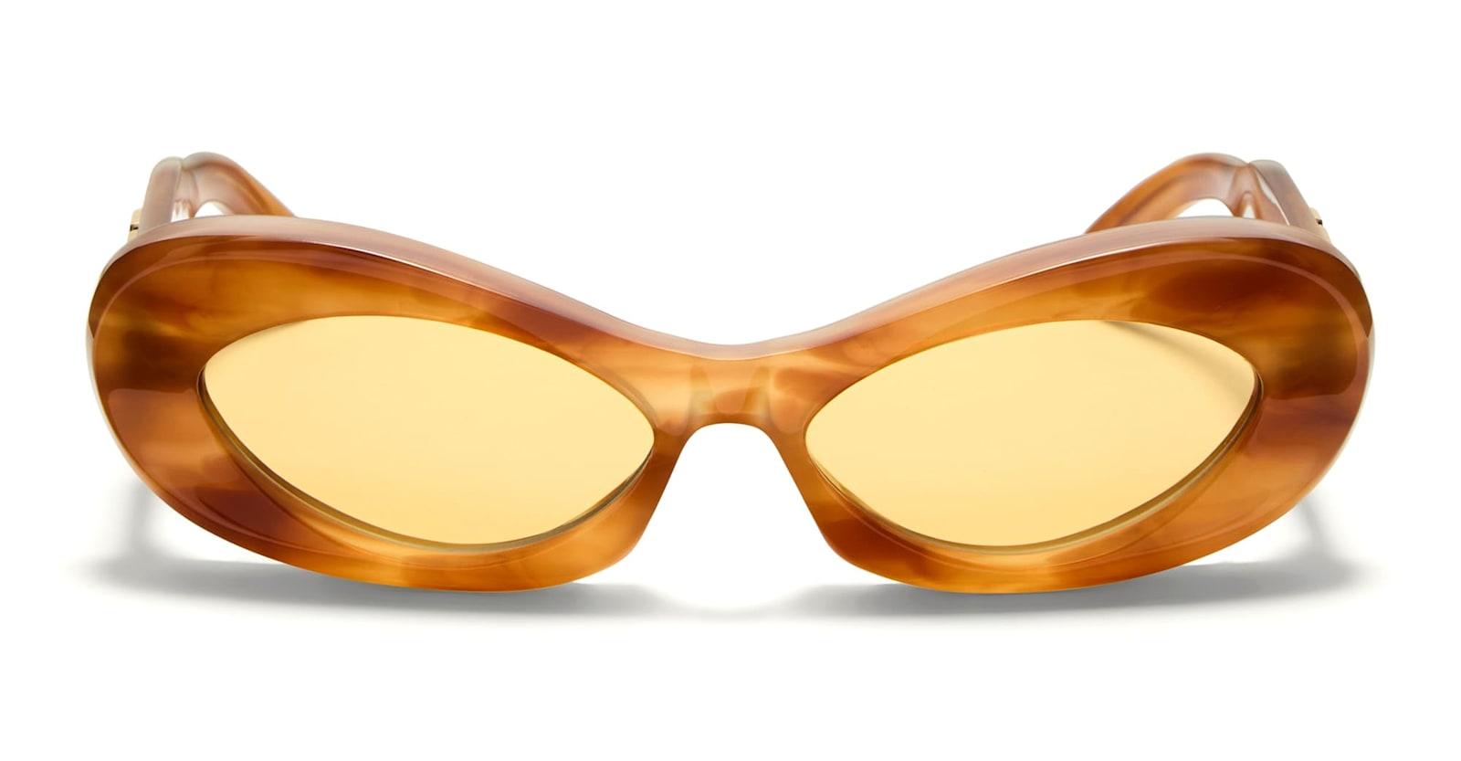 valentino eyewear vls-178c - havana sunglasses