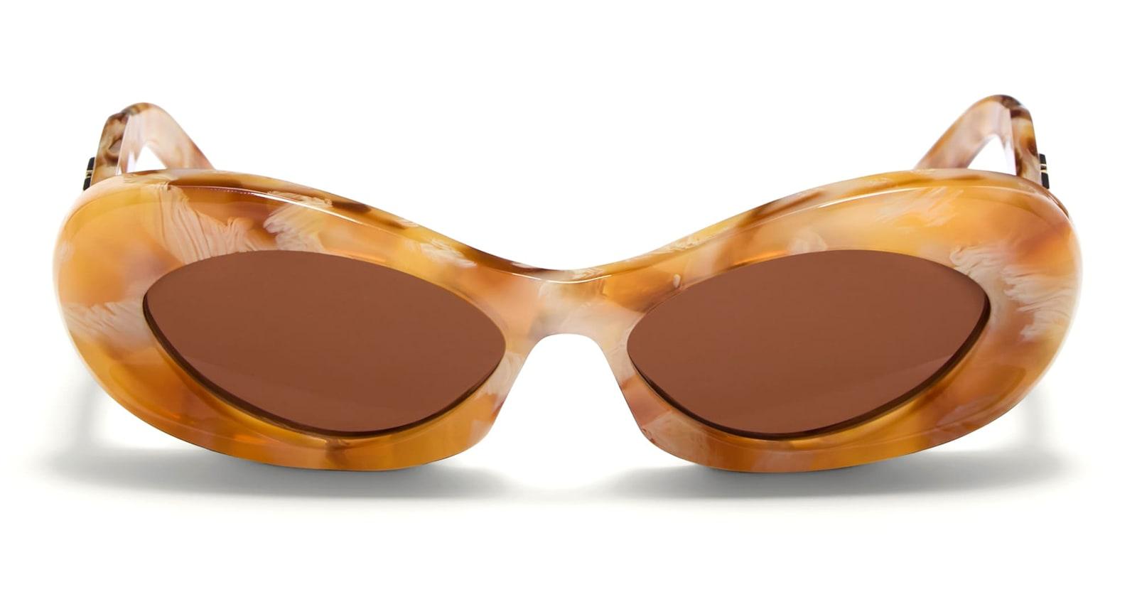 valentino eyewear vls-178d - havana honey sunglasses