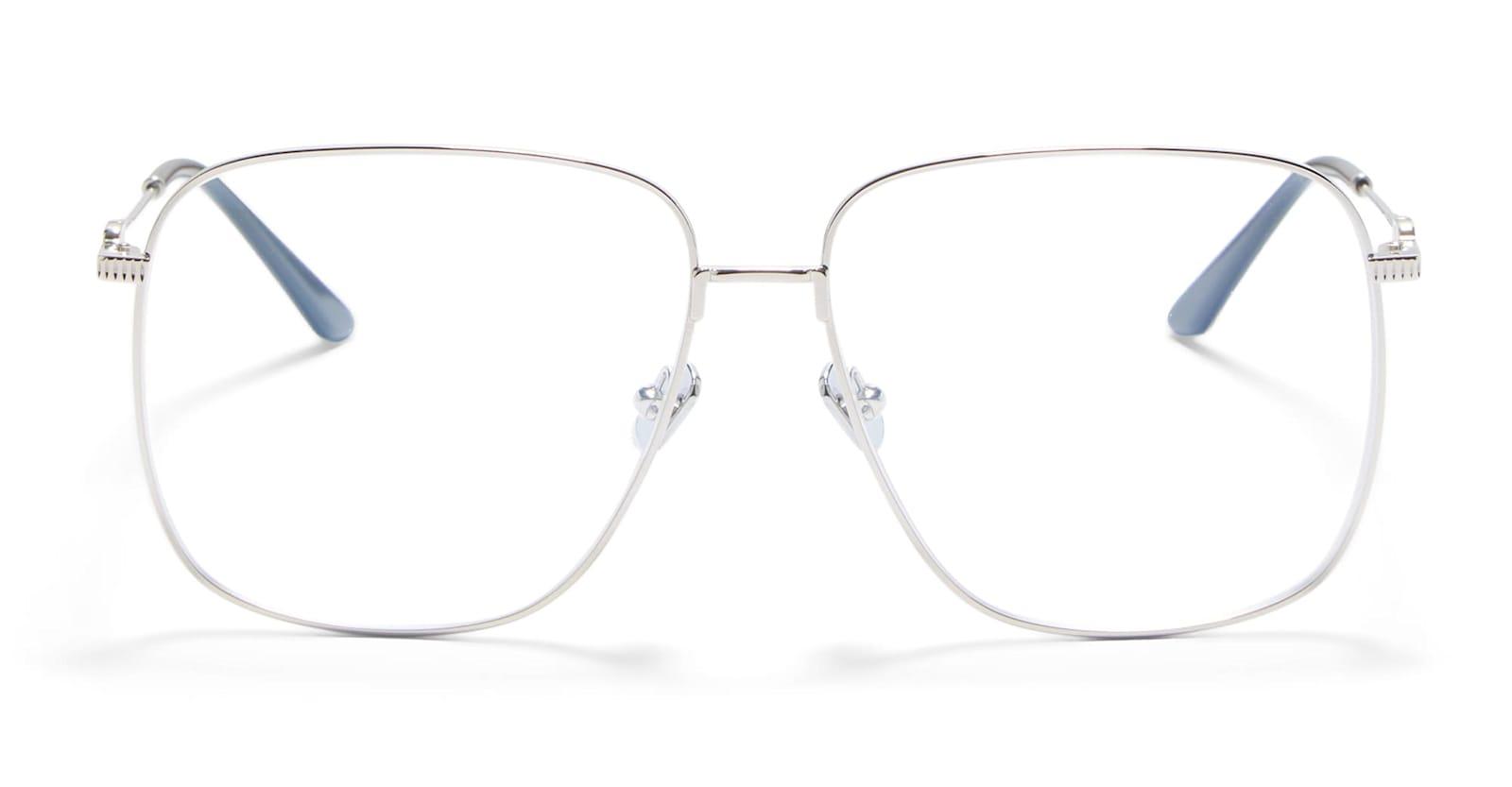valentino eyewear vlx-171c - silver / black rx glasses