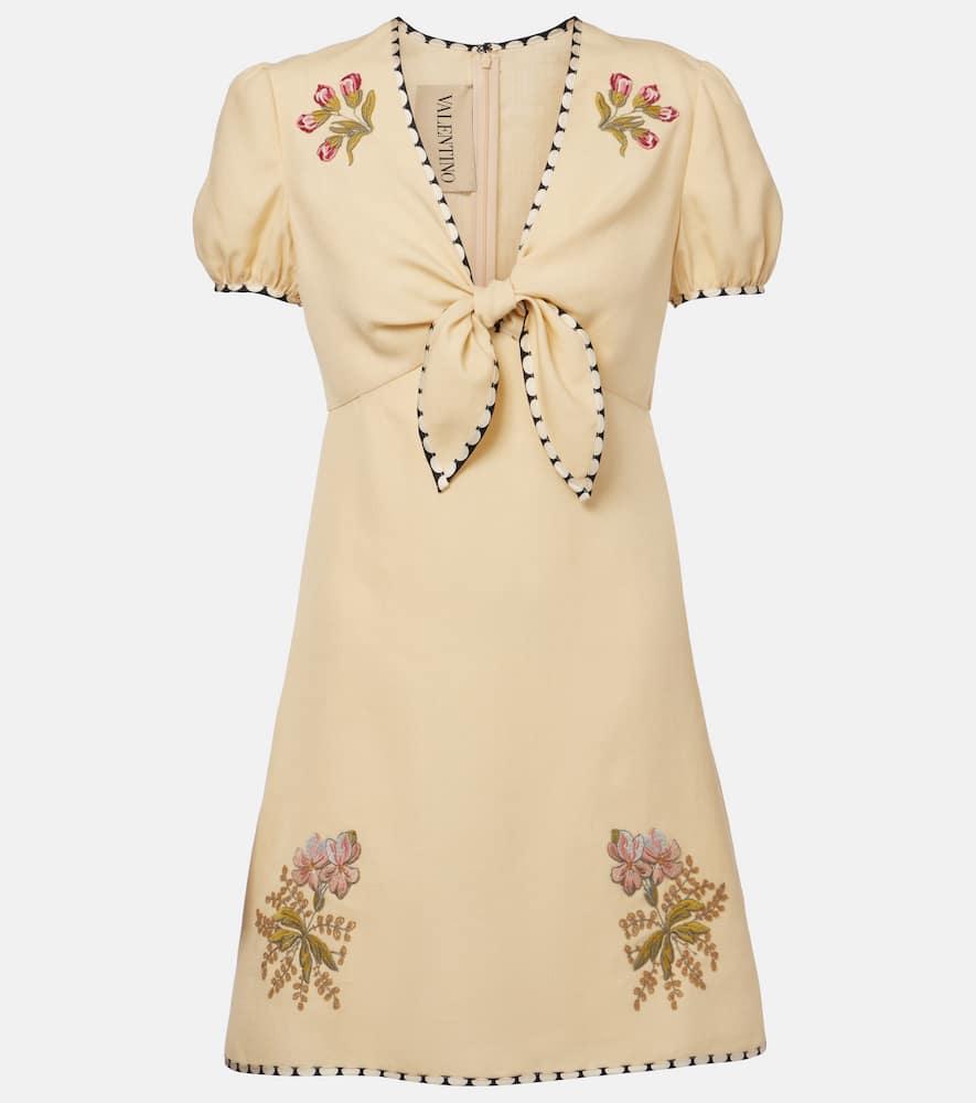 valentino floral embroidered minidress