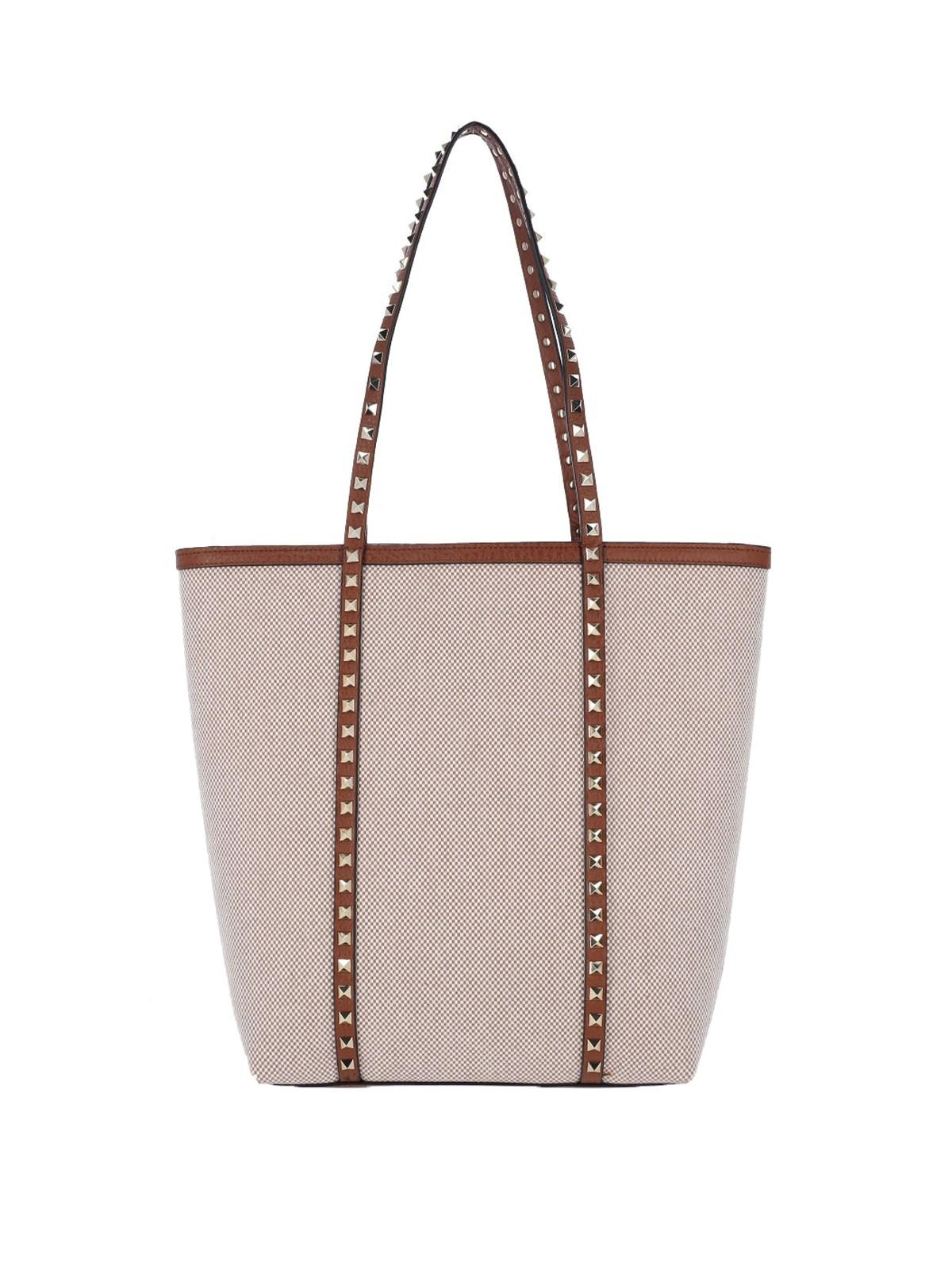 valentino garavani 'rockstud' tote bag