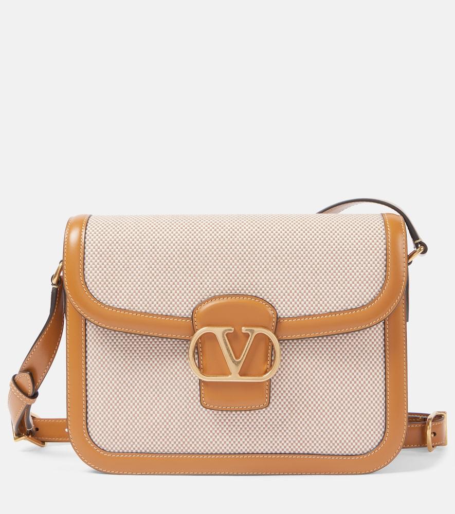 valentino garavani 9to5 vlogo canvas shoulder bag